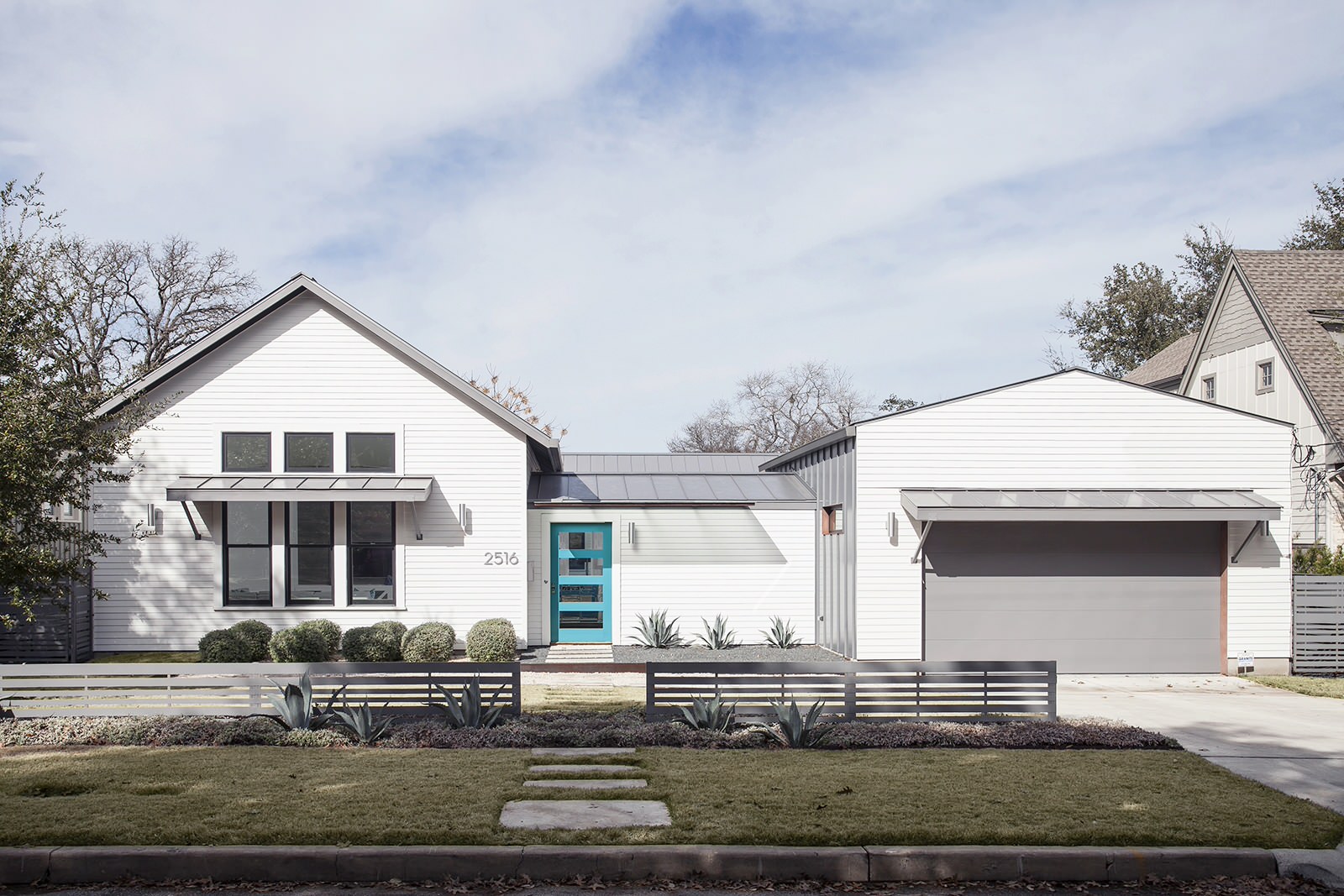 White house with grey trim deals