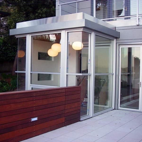 Stair Enclosure and Lower Deck Modern Exterior San Francisco by