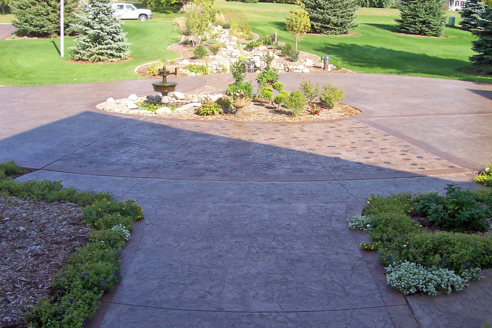 Stamped Concrete Modern Exterior Minneapolis by Concrete Arts