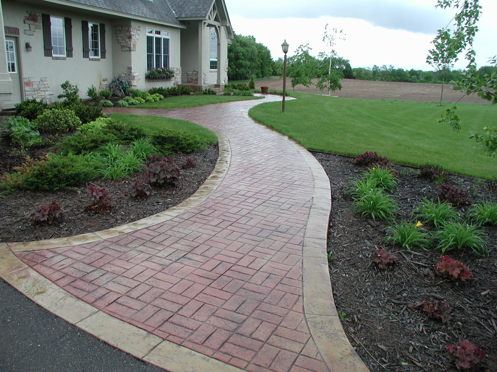 Stamped Concrete Modern Exterior Minneapolis by Concrete Arts