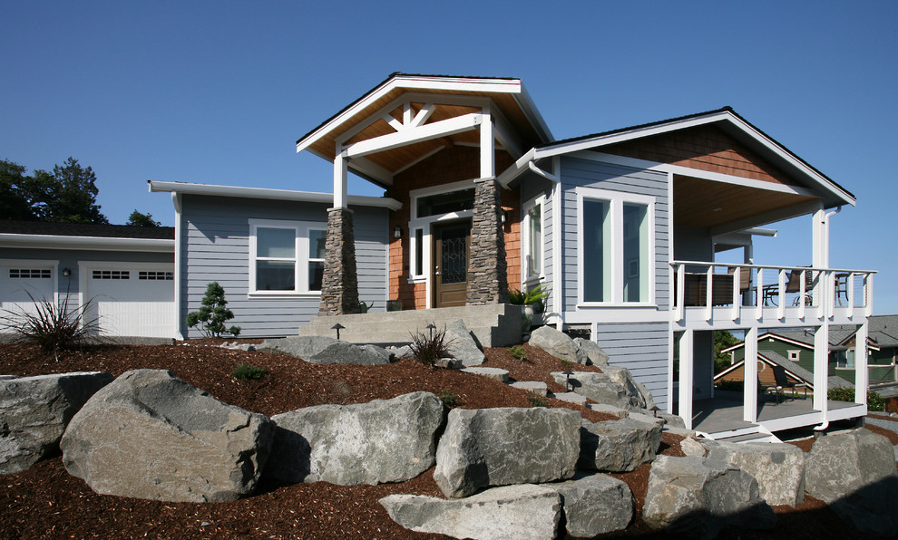 Steilacoom Custom Home Craftsman Exterior Seattle by Rainier