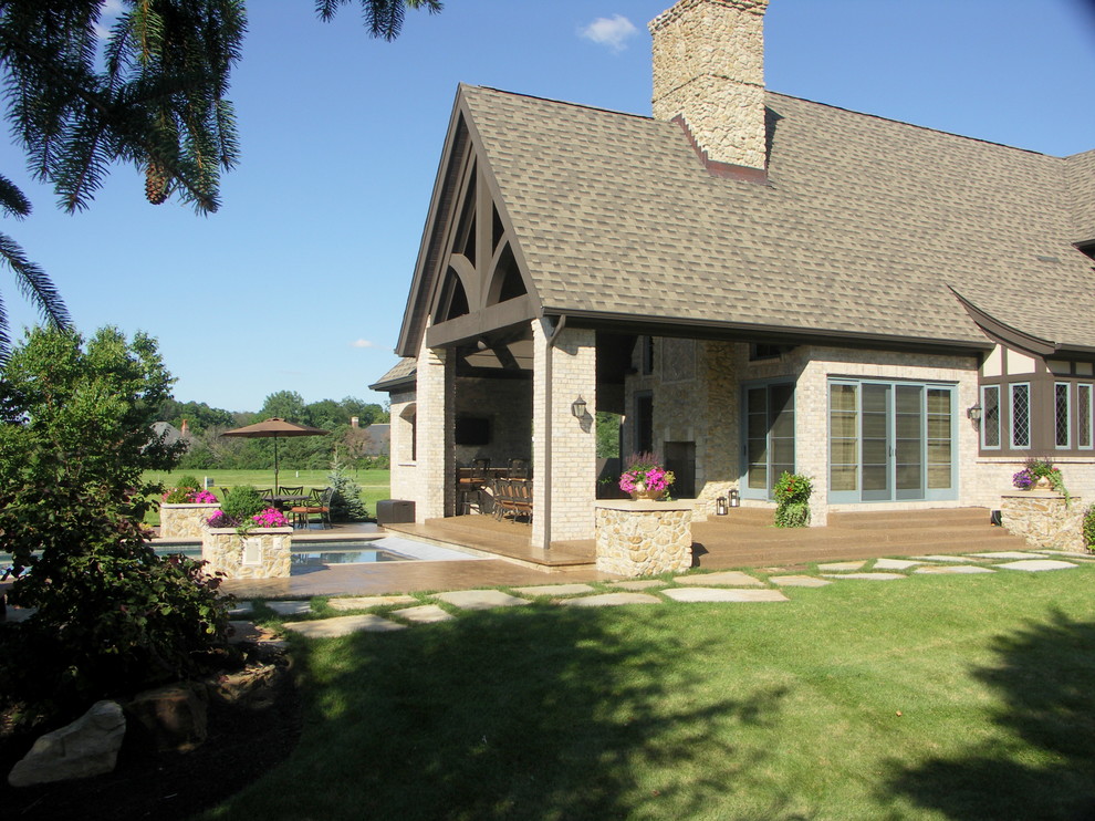 Example of an eclectic exterior home design in Indianapolis