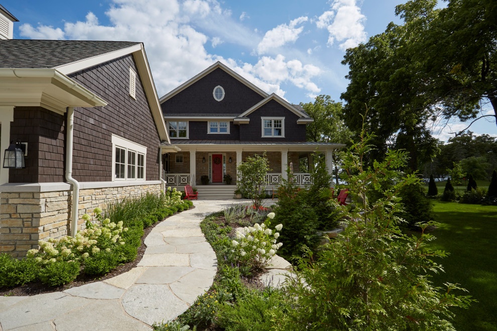 Stone and Cedar Lakefront Home Craftsman Exterior Stone and Cedar Lakefront Home Craftsman Exterior