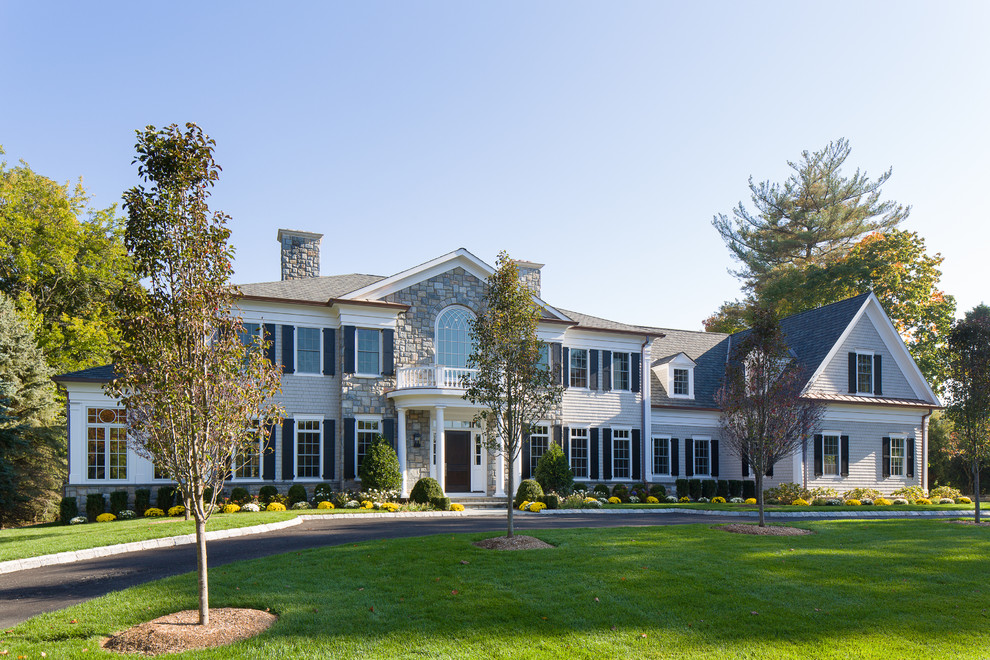 Stone Colonial in Sterling Ridge Harrison, NY Transitional Exterior