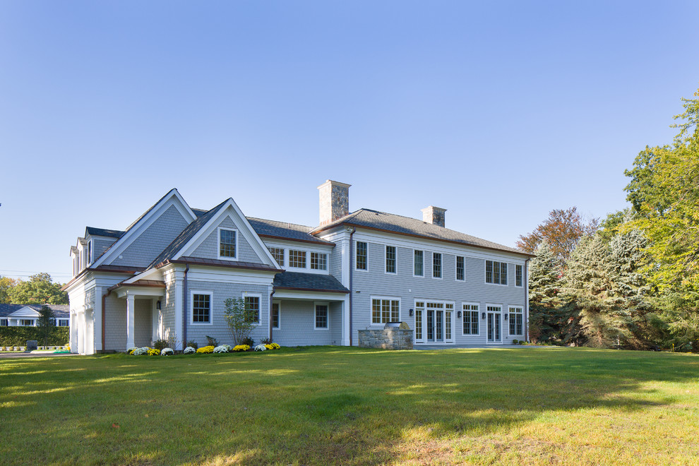 Stone Colonial in Sterling Ridge Harrison, NY Transitional Exterior