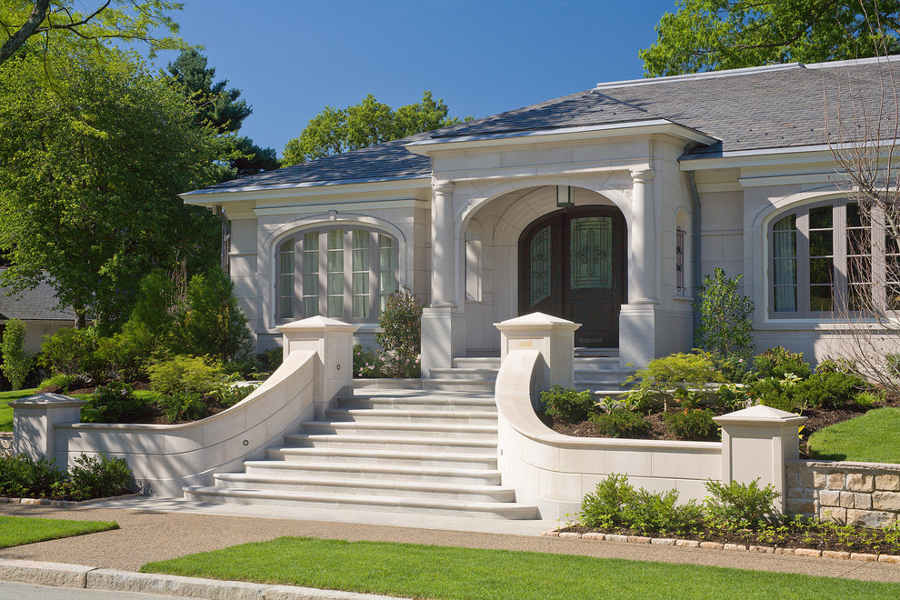 Inspiration for a timeless exterior home remodel in Providence