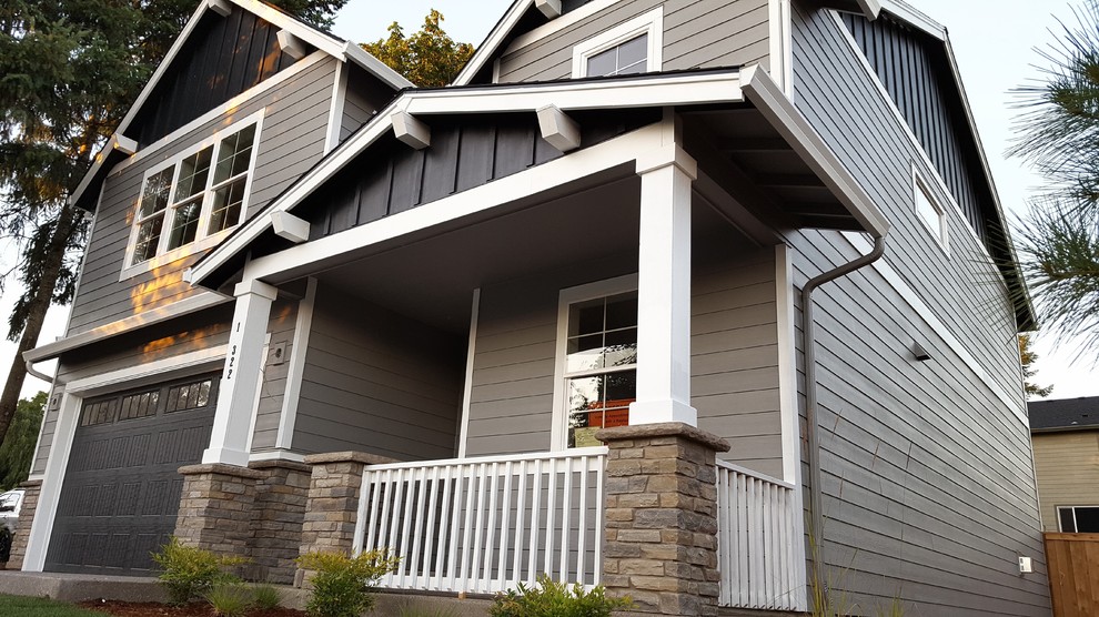 Stone VeneerOregon City Craftsman Exterior Portland by Brown