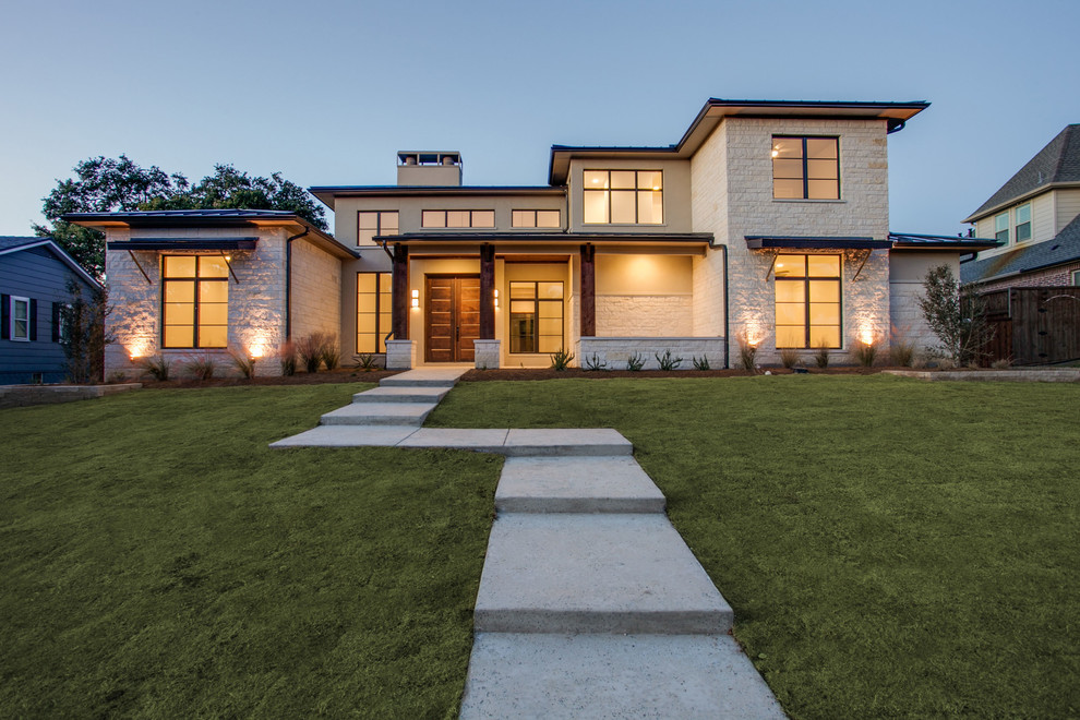 Stonebridge Transitional Contemporary Exterior Dallas by