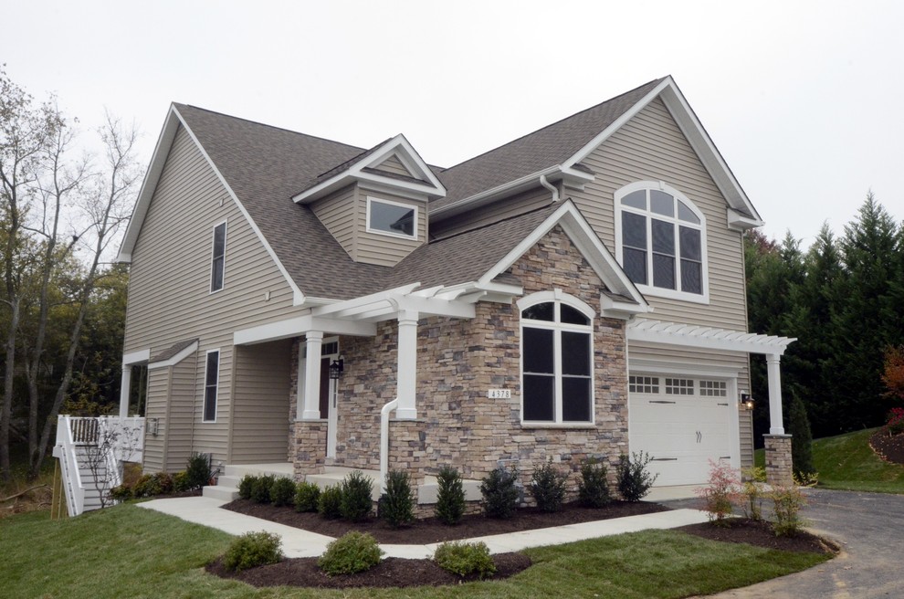 Stonecrest Dr. Custom Home Transitional Exterior Baltimore by