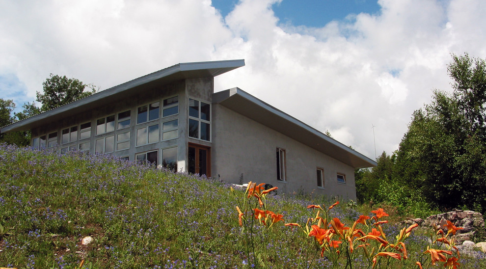 Straw Bale House Contemporary Exterior Los Angeles by Electric
