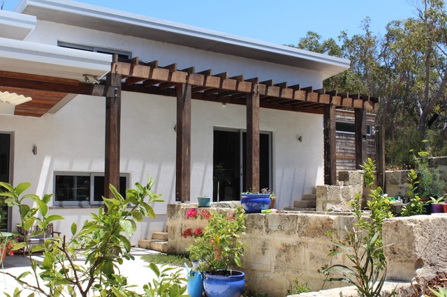 Straw Bale House Margaret River Contemporary Fasad Annan Av Sorensen Architects Houzz