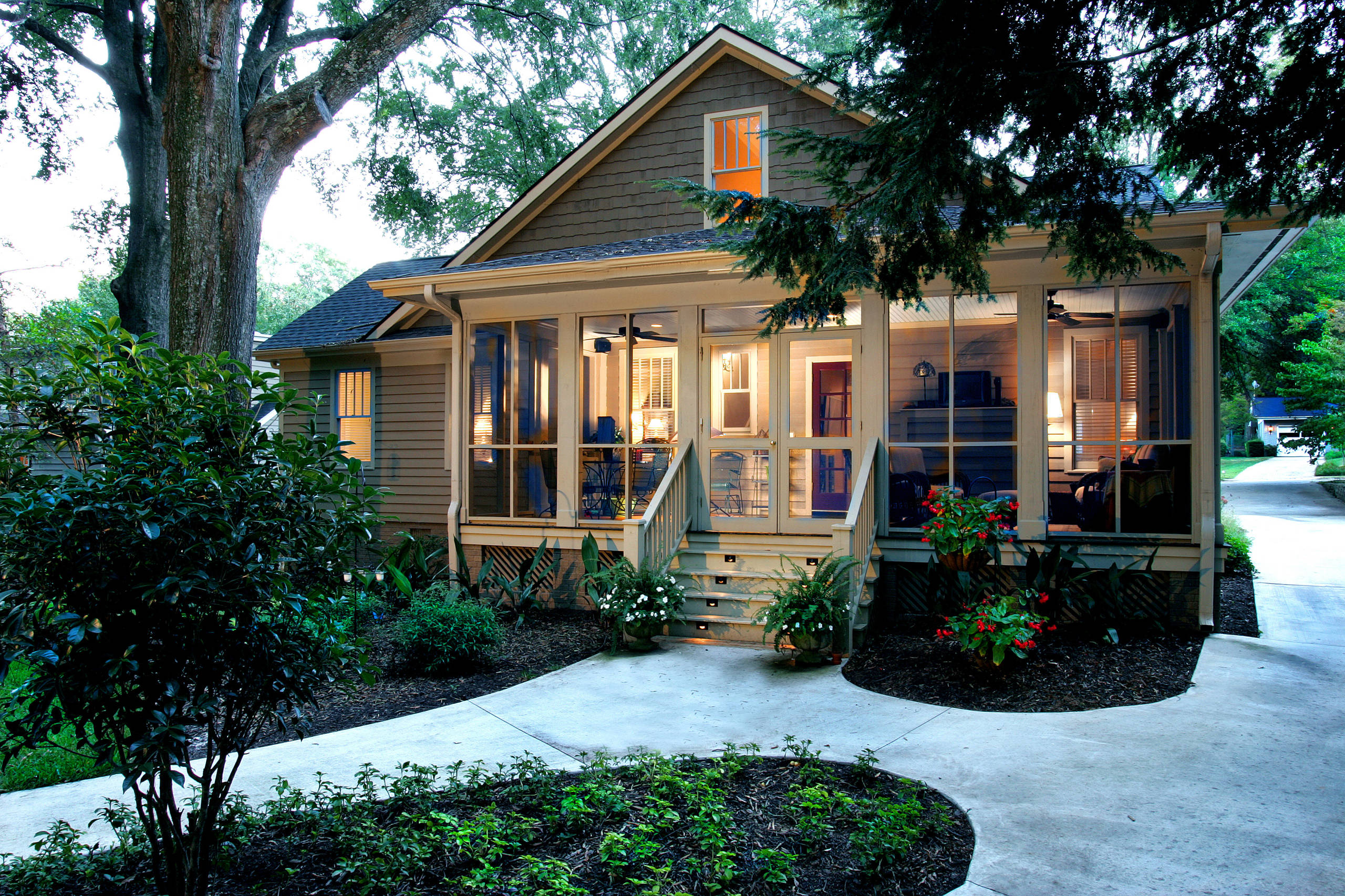 Screened Front Porch Houzz