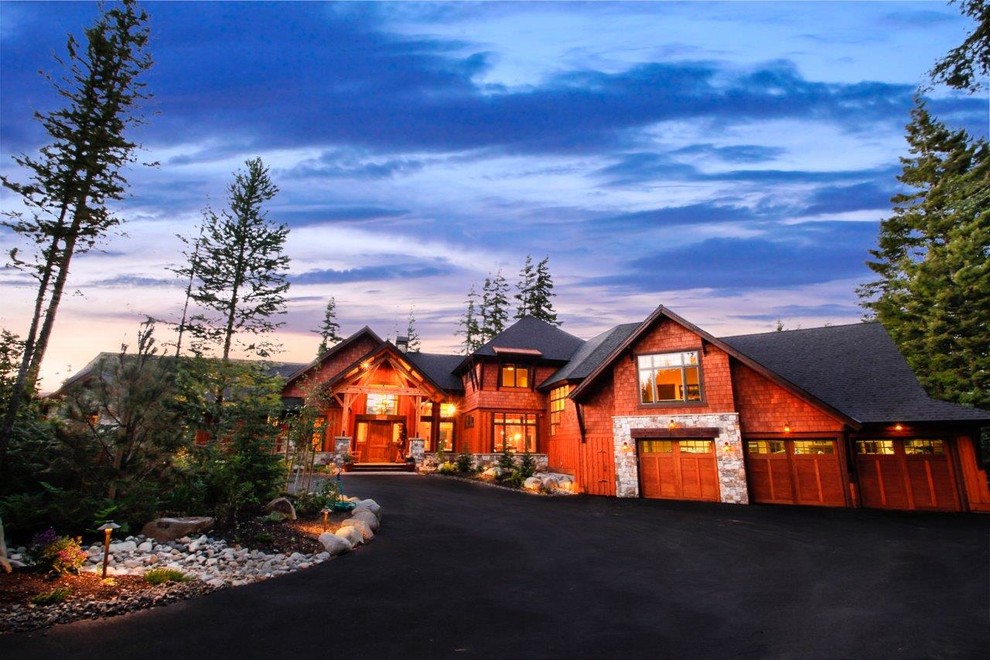Suncadia Tumble Creek Home Rustic Exterior Seattle by