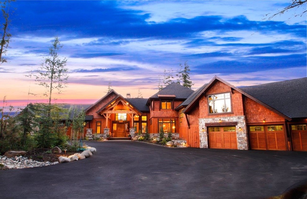 Suncadia Tumble Creek Home Rustic Exterior Seattle by