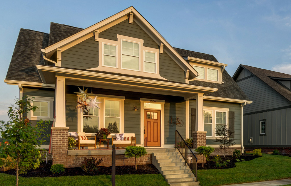 Sunrise on the Monon Model Home Craftsman Exterior Indianapolis