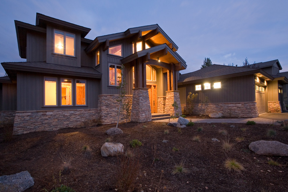 Sunriver Custom Home Rustic Exterior Other by PGC Building