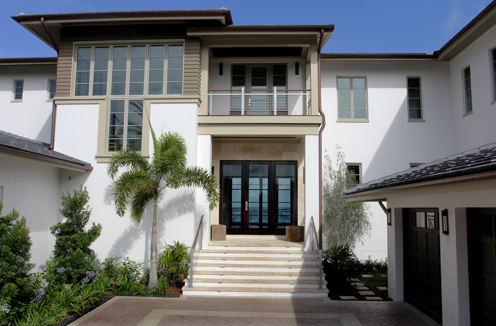 Sunset Park Coastal; Custom Waterfront Tropical Exterior Tampa by Sunset Properties of