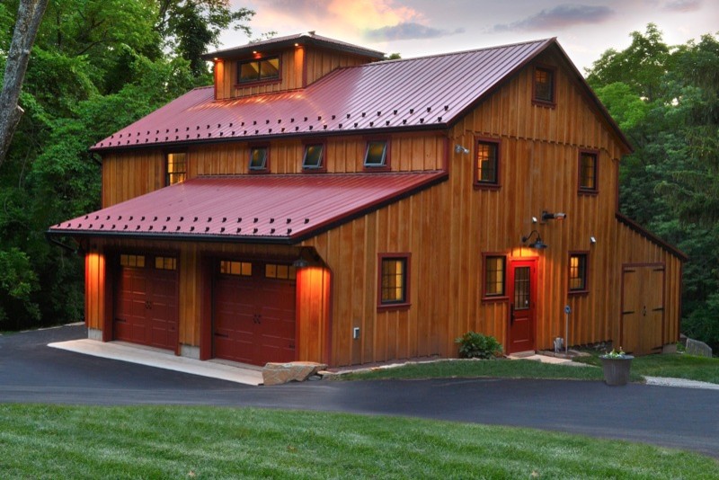 Zweistöckige Country Holzfassade Haus in Philadelphia