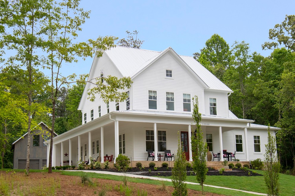 Sweet Apple Model Home Farmhouse Exterior Atlanta by