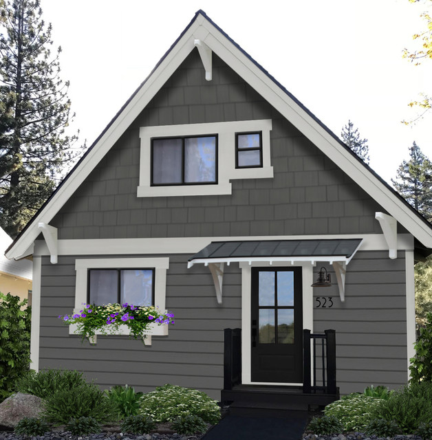 Tahoe project, A Frame Transitional Exterior Atlanta by brick