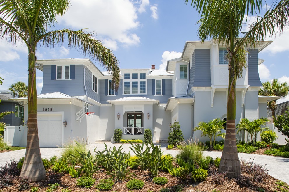 Tampa Home 10 Beach Style Exterior Tampa by Bay Harbour Homes