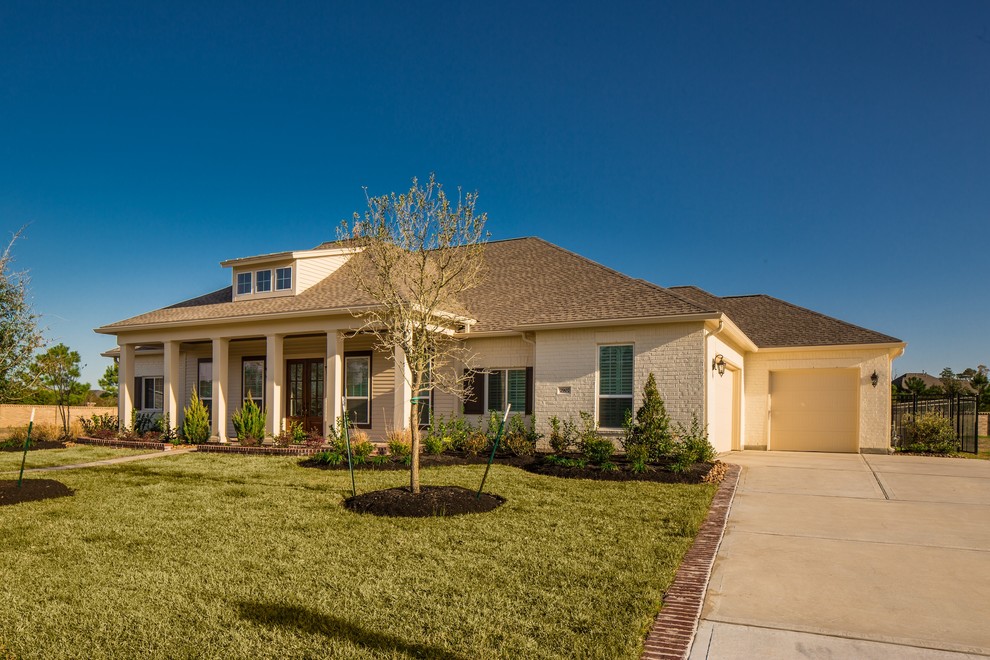 Tangle Creek Acadian Traditional Exterior Houston by Jamestown