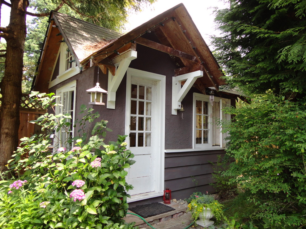 Inspiration for a traditional house exterior in Vancouver.