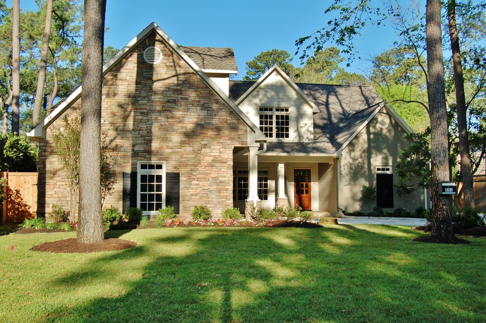 Tealwood house Traditional Exterior Houston by Gonzalez
