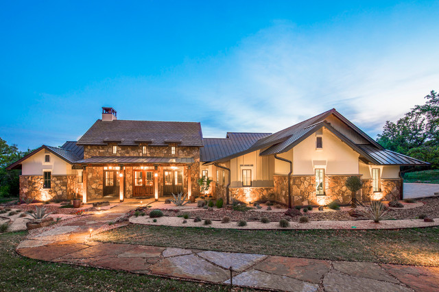 Texas Farmhouse_1 Story - Country - House Exterior - Austin - by ...