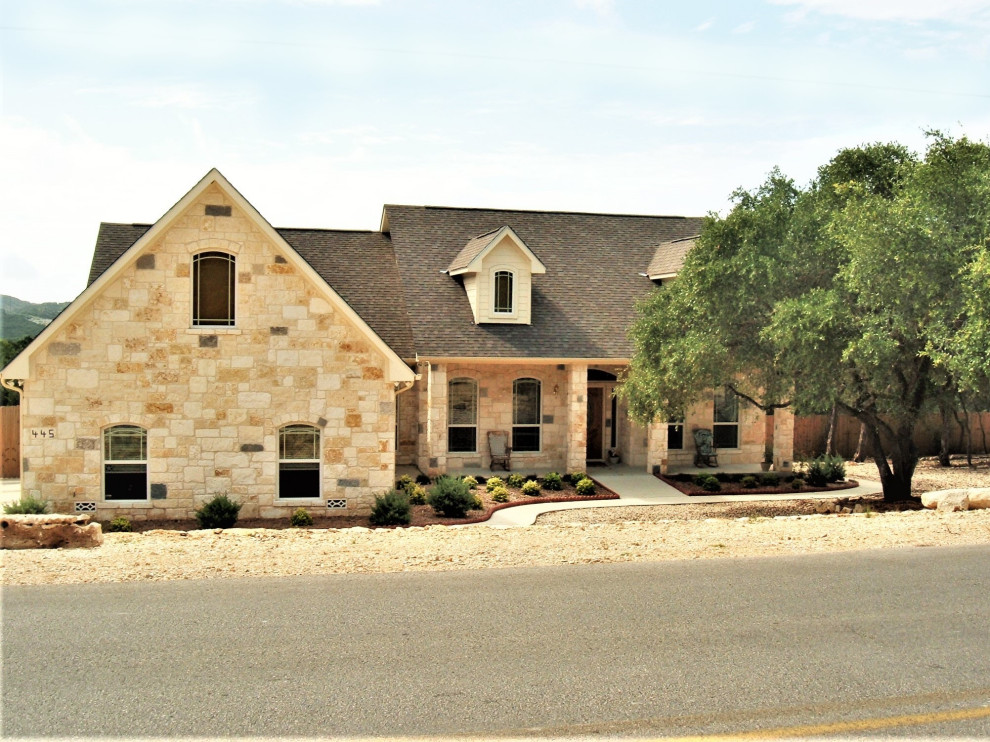 Texas Hill Country Home Traditional Exterior by RJS Custom Homes