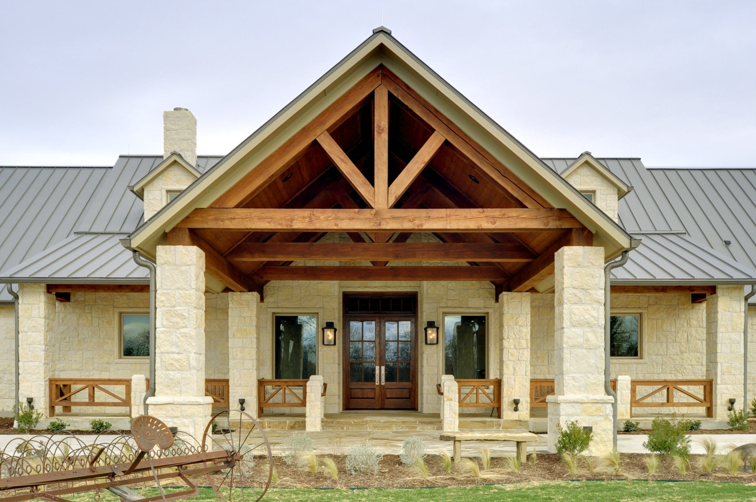 Texas Hill Country Retreat Rustic Exterior Dallas By Desco Fine Homes Llc Houzz