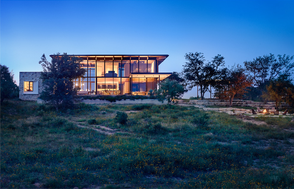 Texas Hill Country Retreat Modern Exterior Austin by Laura