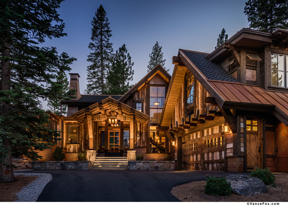 Texas in Tahoe "Austin Cabin" Rustic Exterior Sacramento by