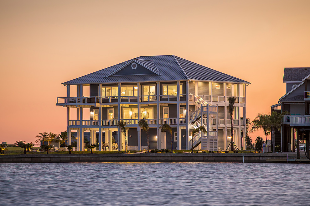 Texas Nantucket Beach Style Exterior Houston by Rainey