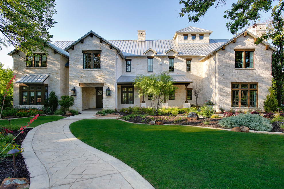 Texas Vernacular Estate Transitional Exterior Dallas By Heritage Design Studio Houzz