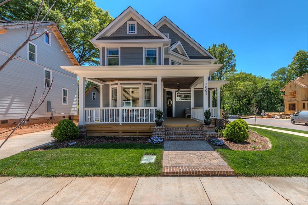 This is an example of a classic house exterior in Charlotte.