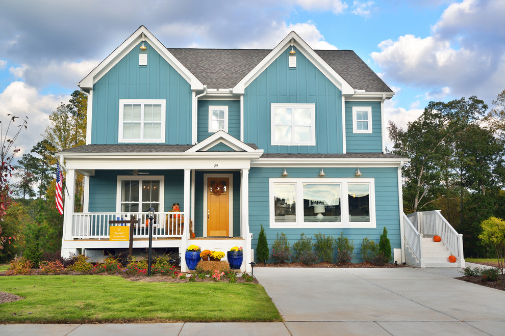 The Bella Homeplan Transitional Exterior Raleigh by Terramor Homes Houzz
