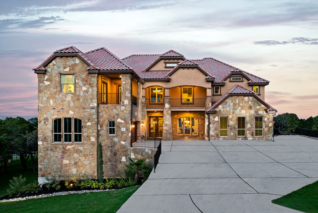 The Belmont Plan At Bella Montagna Austin Tx Traditional Exterior By Meritage Homes Houzz
