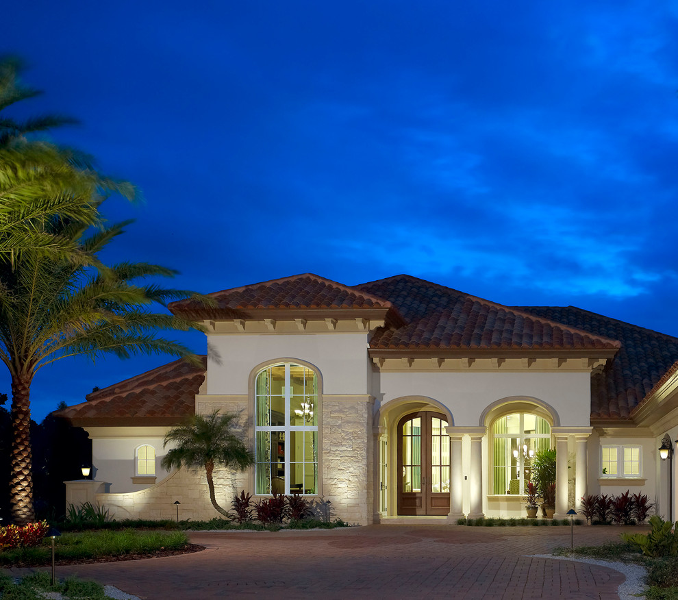 the Castaway III No Electric Bill Home Mediterranean Exterior