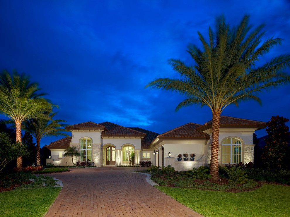 the Castaway III No Electric Bill Home Mediterranean Exterior