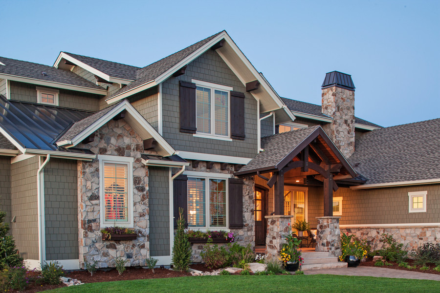 Inspiration for a classic house exterior in Denver.