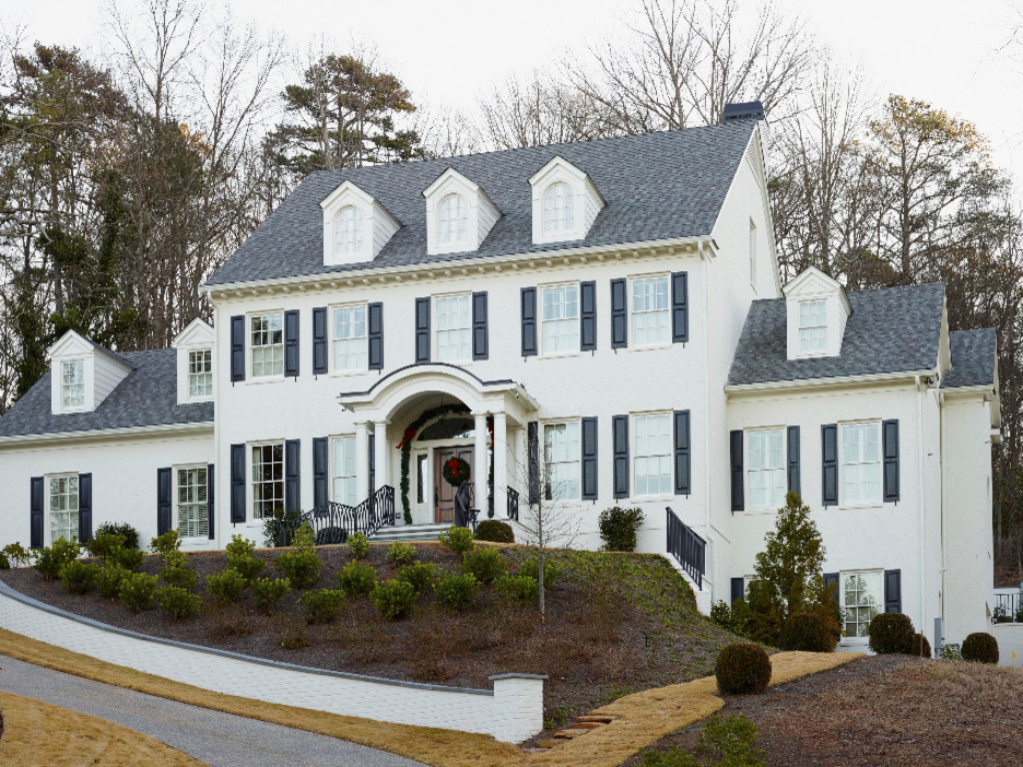 The Gerogian Traditional Exterior Atlanta by Dovetail Homes Houzz