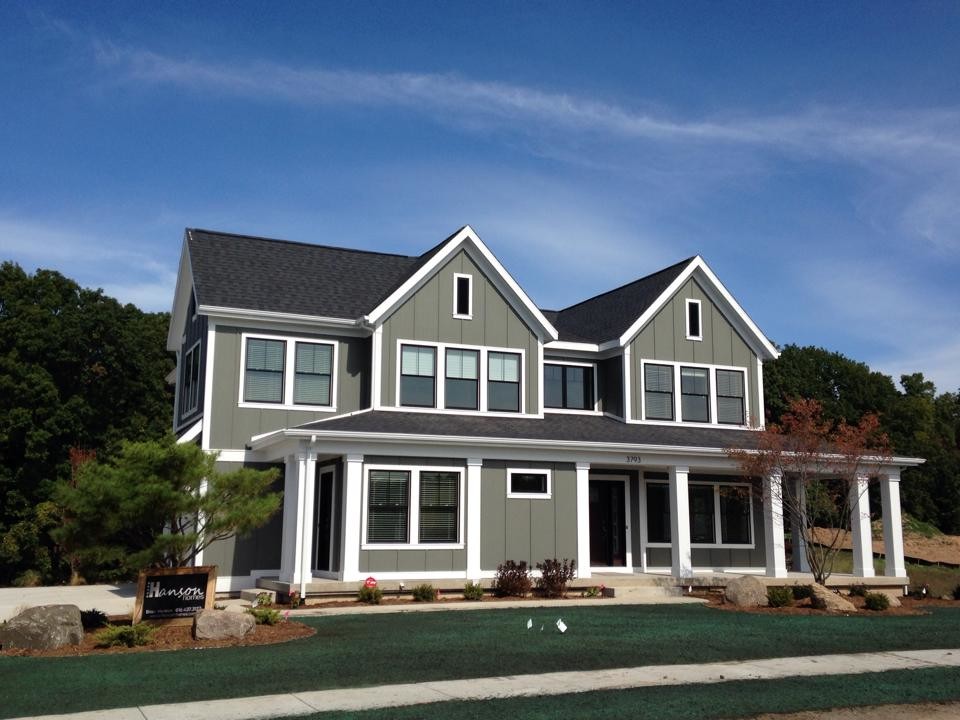 The Grand Reserve, a Custom Home in Grand Rapids, Michigan Farmhouse Exterior Grand Rapids