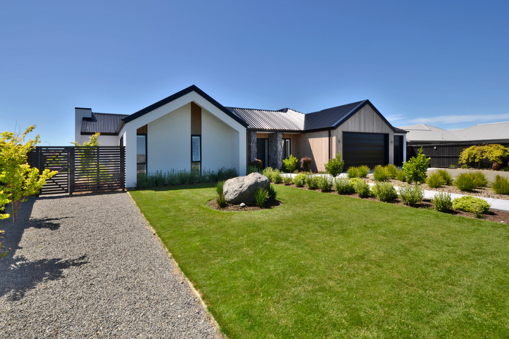 Scandinavian exterior home idea in Christchurch