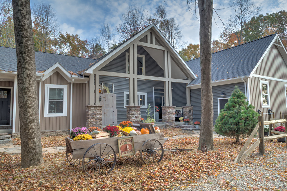 The Pikes Peak Farmhouse Exterior Cleveland by Schumacher Homes