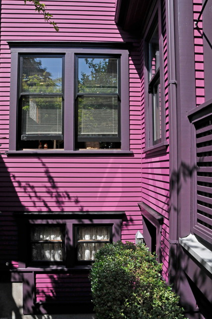 The Purple Painted Lady Eclectic House Exterior Vancouver By Warline Painting Ltd Houzz Uk