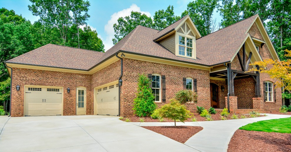 This is an example of a rustic house exterior in Raleigh.