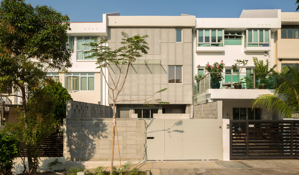 Design ideas for a house exterior in Singapore.
