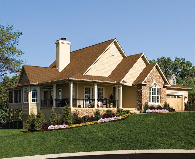The Zeller Plan 1014 Traditional House Exterior Charlotte by