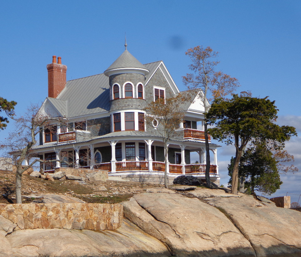 Thimble Island Victorian Home Victorian Exterior New York by
